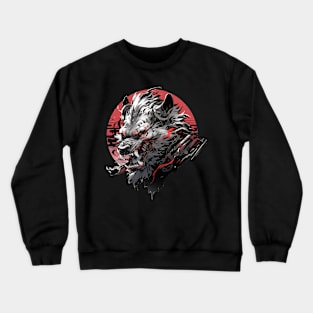 Mecha Tier Tiger Wolf Fuchs Drache Cyborg Crewneck Sweatshirt